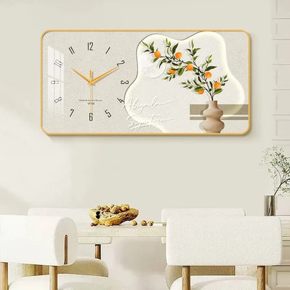 Purilite Select Large Size Flower Artwork Wall Clock