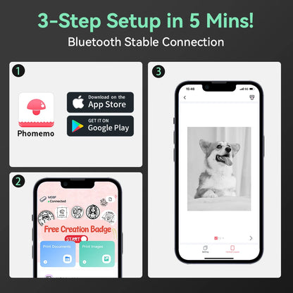 Purilite Select Phomemo M08F Wireless Thermal A4 Printer