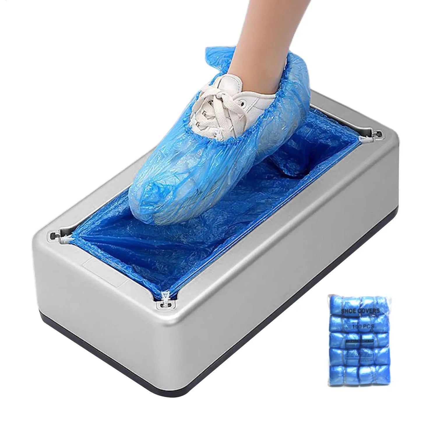 Purilite Select Automatic Shoe Cover Dispenser Machine with 100 Disposable Shoe Covers – Non-Slip Dustproof Floor Protection for Home, Office, Hospital & Laboratory