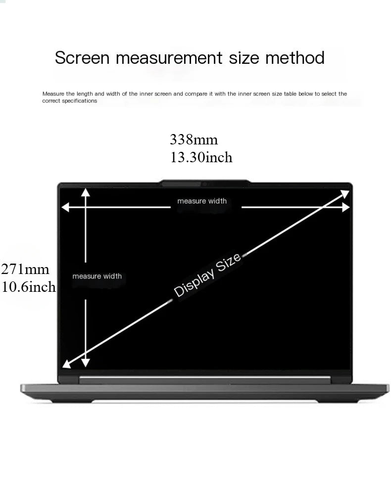 Purilite Select Anti-Peeping Laptop Screen Protector – Privacy Filter Matte/HD for 12.5 to 17.3 inch Laptops