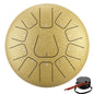 Purilite Select | 8 Inch Steel Tongue Drum 11 Notes | Key of F Handpan Drum | Meditation Yoga Musical Instrument with Carry Bag