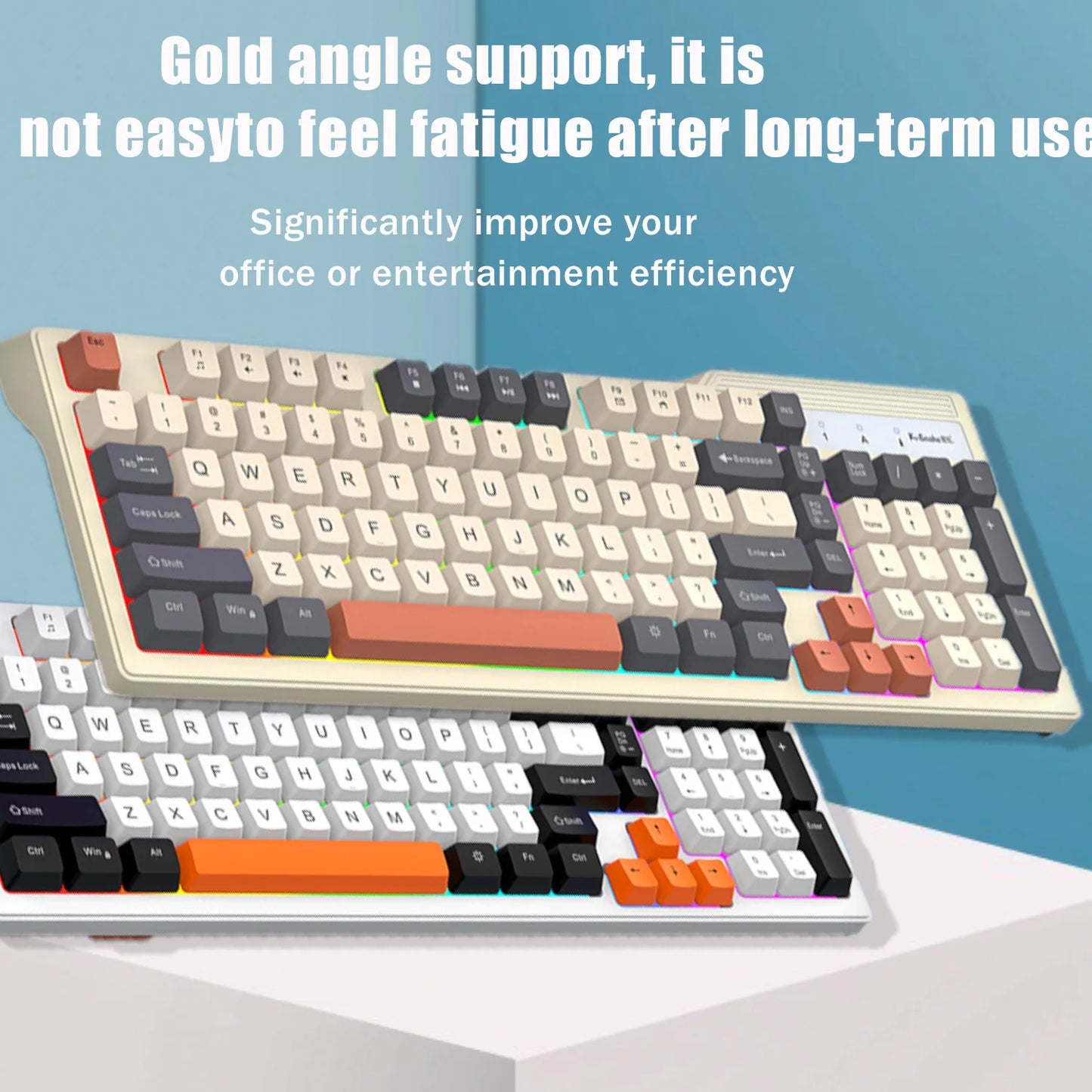 Purilite Select KM800 Pro Wired Mechanical Feel Keyboard and Mouse Set