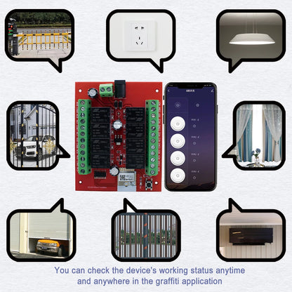 Purilite Select 8CH Tuya Smart WiFi Switch Module DC 12V / 24V