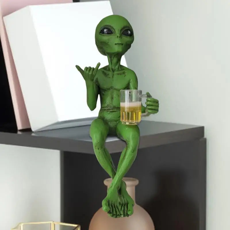 Purilite Select Beer Drinking Alien Statue