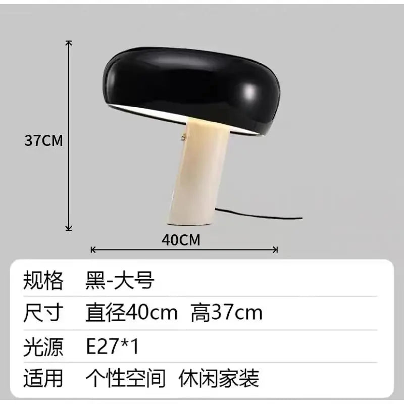 Purilite Select Italian Luxury Designer Mushroom Marble LED Desk Lamp