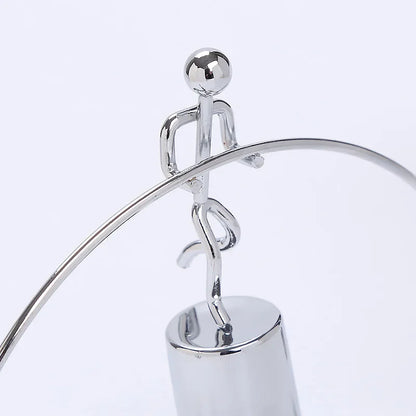Purilite Select Creative Balance Ball Iron Man Ornament | Swing Tumbler Desk Decoration Fun Showpiece
