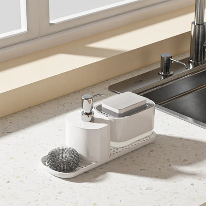 Purilite Select 2-in-1 Kitchen Dish Soap Dispenser with Sponge Holder
