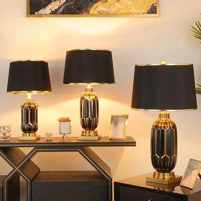 Purilite Select Black Ceramic Desk Lamp
