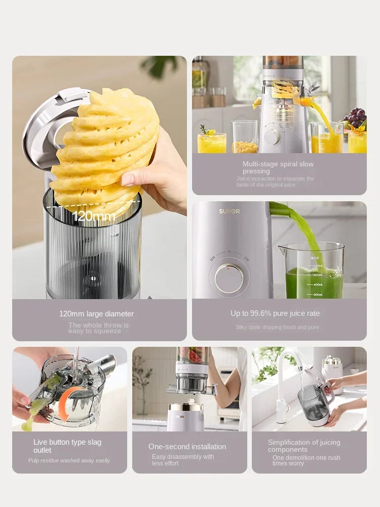Original juice machine household mini small juice machine residue juice separation fruit and vegetable juicer
