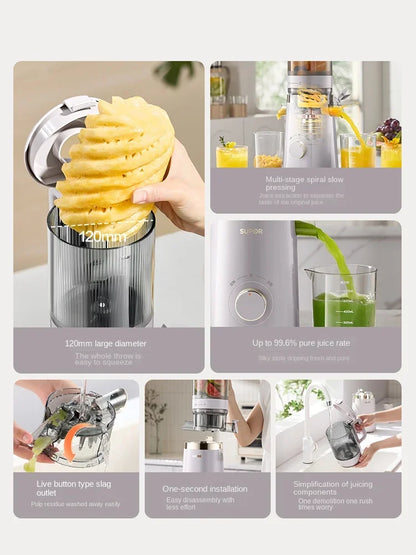 Original juice machine household mini small juice machine residue juice separation fruit and vegetable juicer