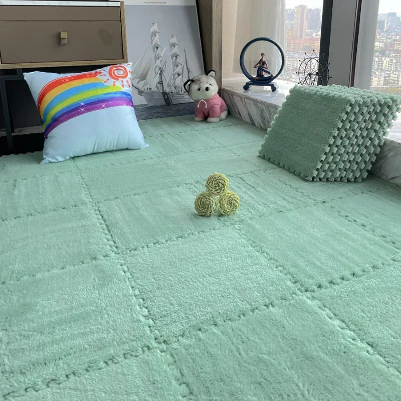 Purilite Select 30x30CM Soft Plush Children Kids Rug Play Mat
