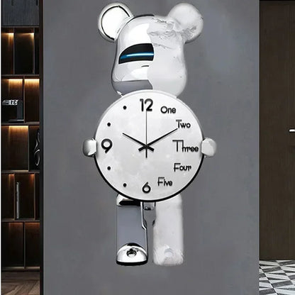 Purilite Select Aesthetic Bear Wall Clock with LED Lamp