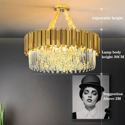 Purilite Select Luxury Crystal Ceiling Chandelier