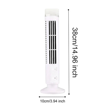 Purilite Select LED Tower Fan Bladeless Cooling Fan 2 Gear Speed Portable Electric Floor Fan