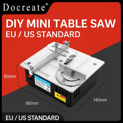 Purilite Select | DIY Mini Table Saw | 96W Precision Compact Cutting Machine | 5000RPM | For Wood, PCB, Plastic & Aluminum