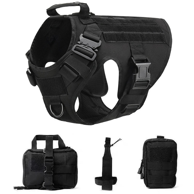 Purilite Select Tactical Military Dog Vest & Leash Set
