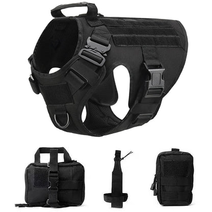 Purilite Select Tactical Military Dog Vest & Leash Set