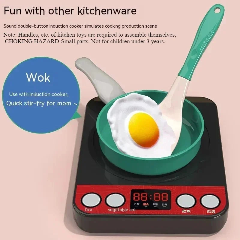 Purilite Select Kids Kitchen Toys Set 92/86/69/59 PCS Pretend Play Kitchen Accessories with Play Pots and Food Cooking Toy Set for Boys and Girls