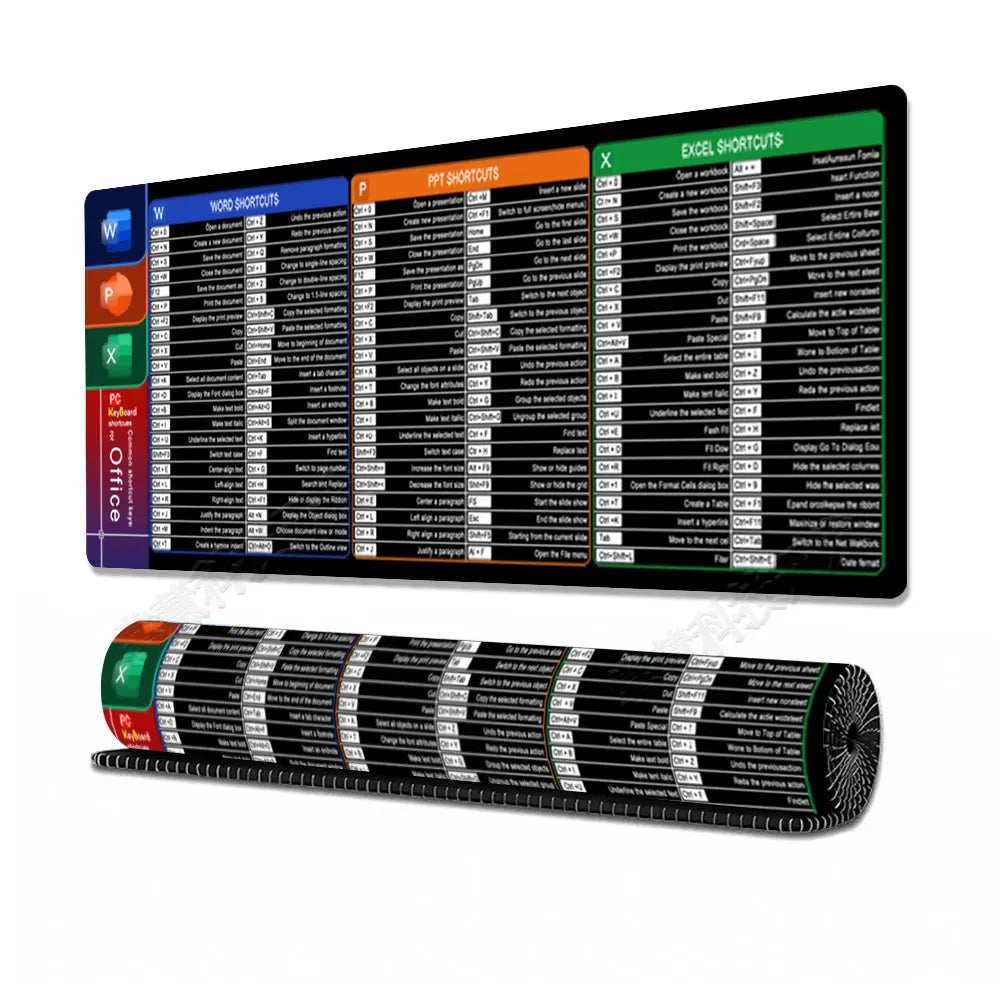 Purilite Select Excel Shortcuts Mouse Pad