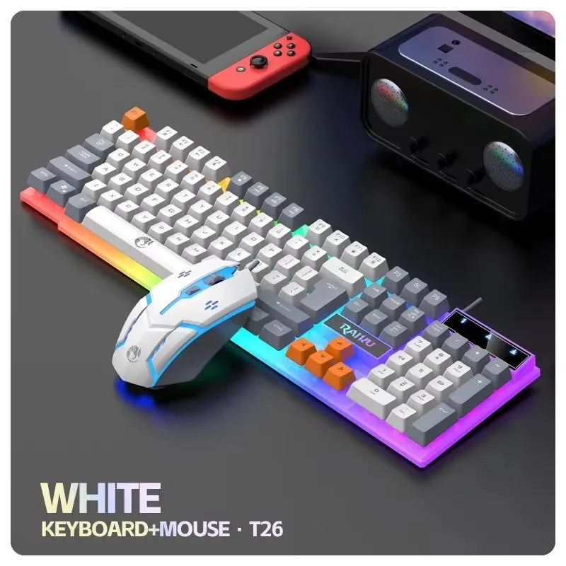 Purilite Select T26 Wired 104-Key Membrane Keyboard & Mouse Combo