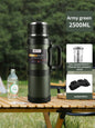Purilite Select Large Stainless Steel Thermos | 1.7L 2.0L 2.5L Vacuum Insulated Flask | Travel Camping Hot Cold Bottle