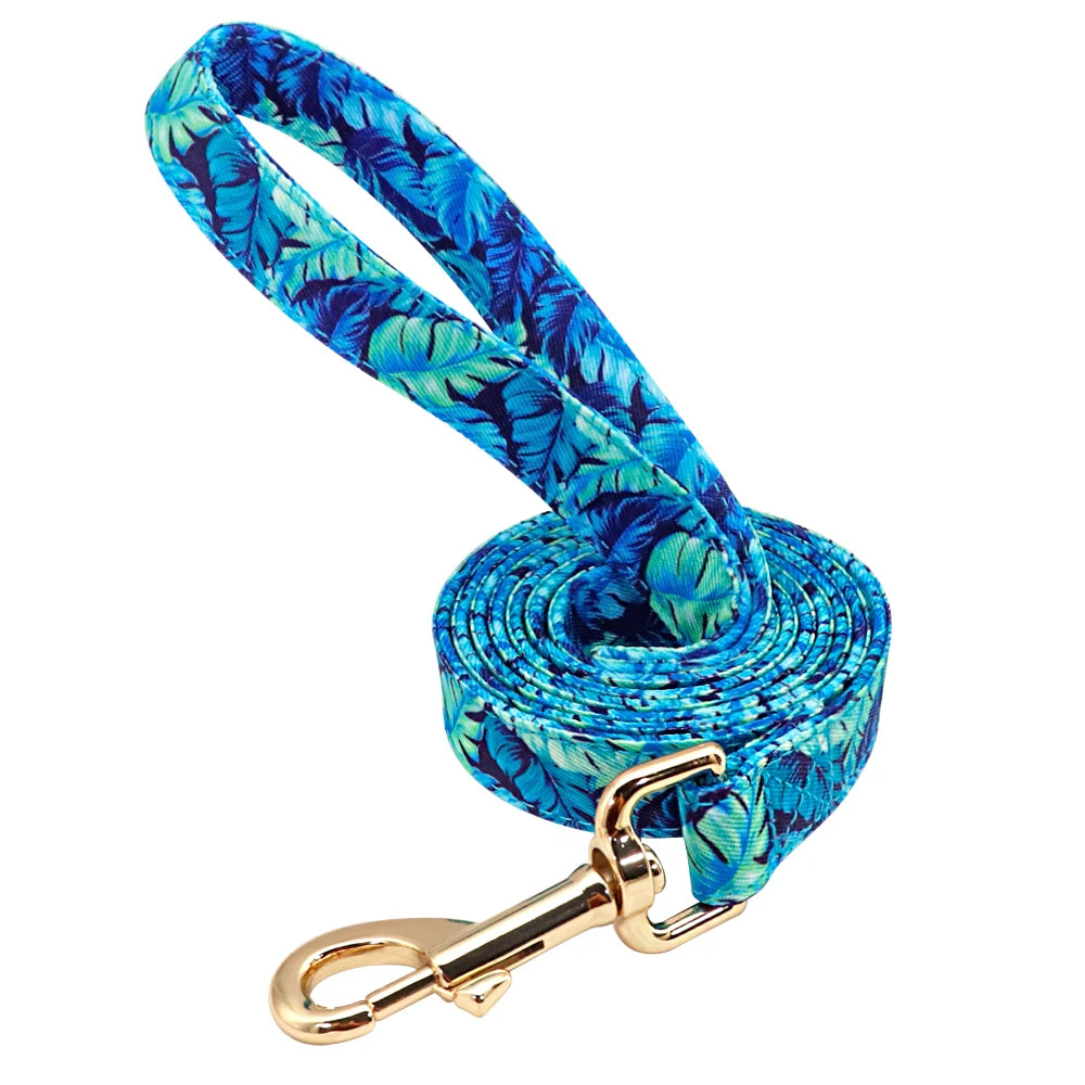 Purilite Select Personalized Floral Dog Collar and Leash Set