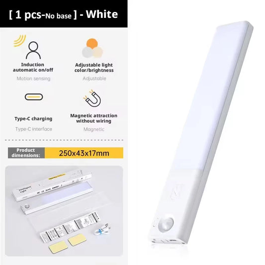 Purilite Select USB Rechargeable LED Motion Sensor Under Cabinet Light Magnetic Dimmable Wireless Night Light
