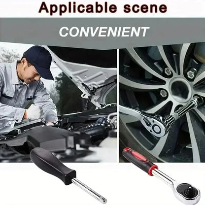 Purilite Select 46-Piece Socket & Wrench Combination Set — Professional Car, Motorcycle & Household Tool Kit