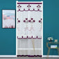 Purilite Select | Punch-Free Mosquito Screen Door Curtain | Double Layer Lace Lily Embroidered Net Curtain