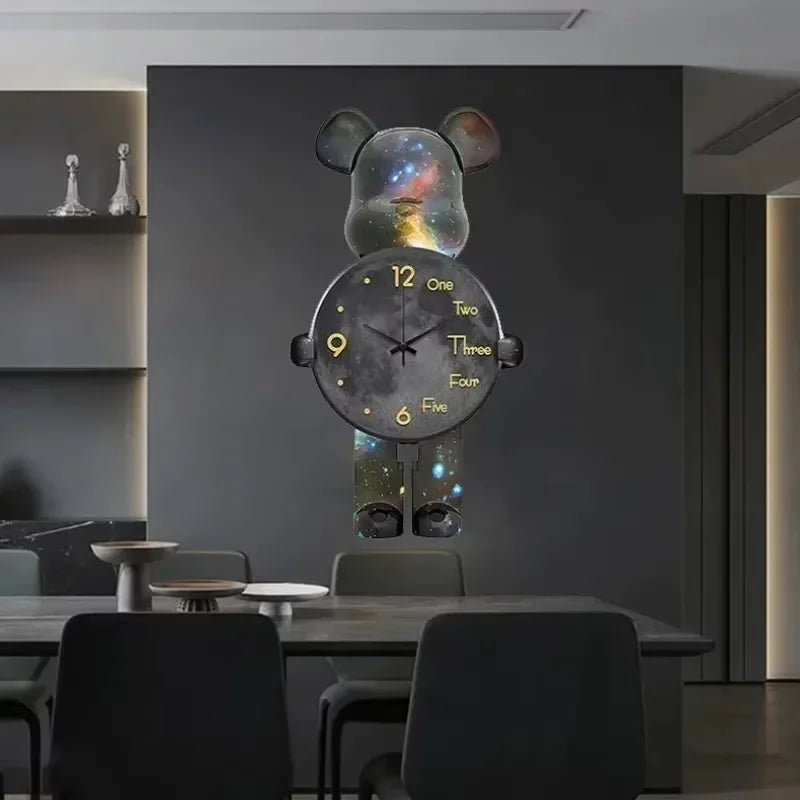 Purilite Select Aesthetic Bear Wall Clock with LED Lamp