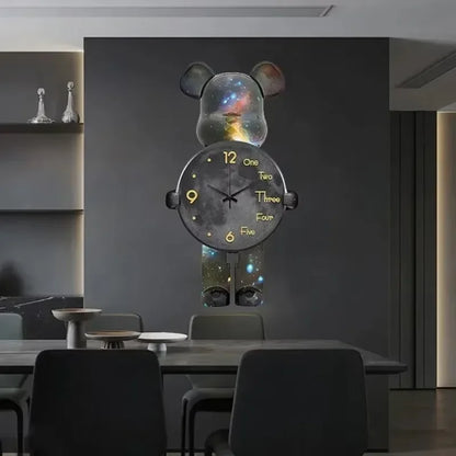 Purilite Select Aesthetic Bear Wall Clock with LED Lamp