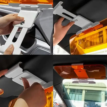 Purilite Select HD Car Sun Visor Day Night Anti-Glare UV Protection Adjustable Driving Visor Extension