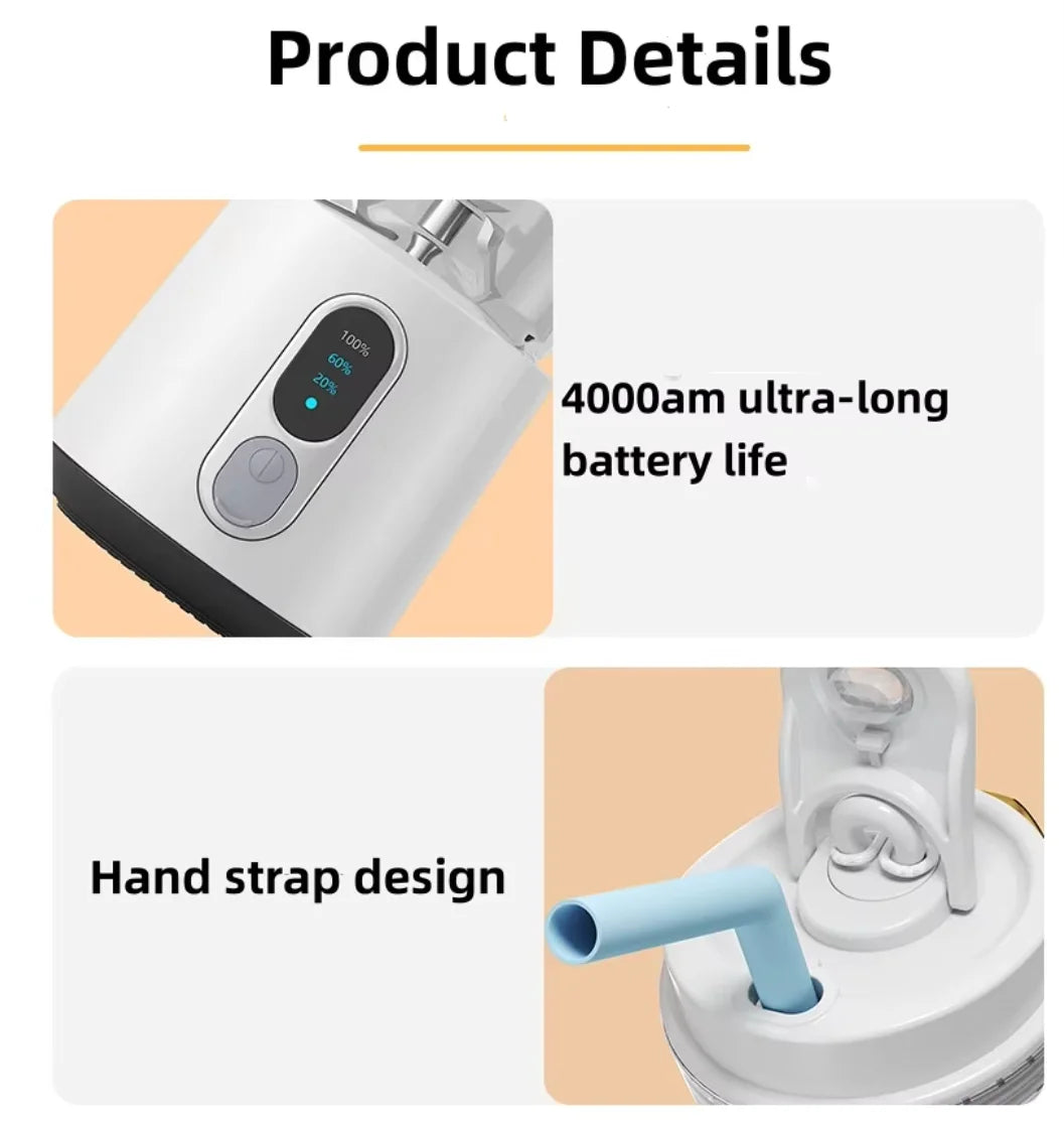 Purilite Select Portable USB Rechargeable Mini Blender Smoothie Mixer with Stainless Steel Blades