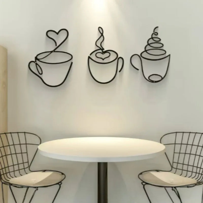 Purilite Select 1/3PCS Creative Coffee Wall Hangings