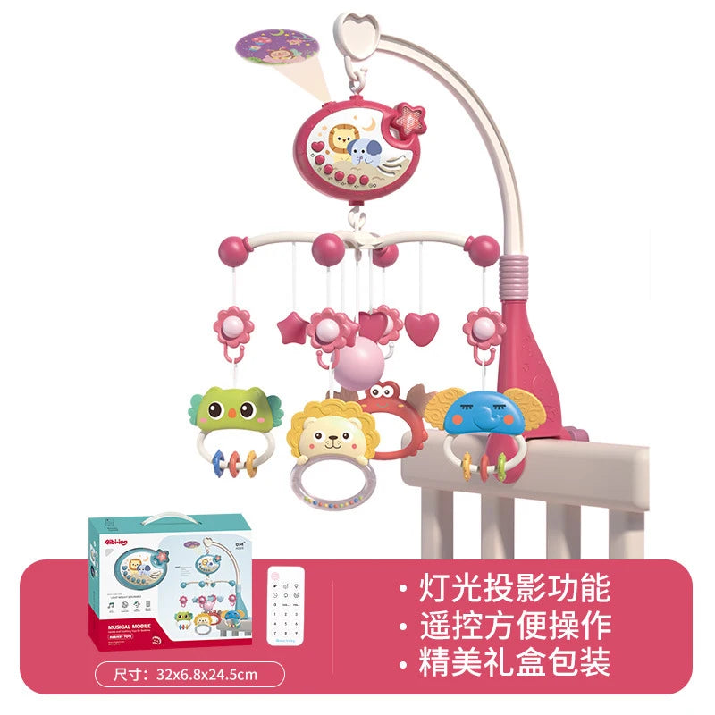 Purilite Select: Musical Baby Crib Mobile with Lights & Projection Remote-Controlled Crib Toy with Soothing Music and Nightlight