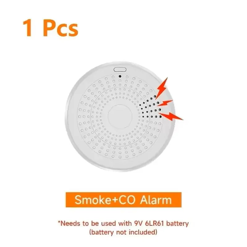 Purilite Select Smart WiFi CO & Smoke Detector | Carbon Monoxide & Smoke Alarm | App Control | 85dB Sound & Light Home Safety Sensor
