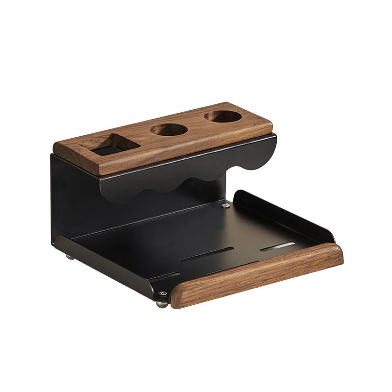 Purilite Select | Walnut Electric Toothbrush Holder | Bathroom Vanity Tooth Cup & Organizer