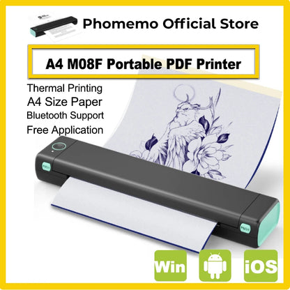 Purilite Select Phomemo M08F Wireless Thermal A4 Printer