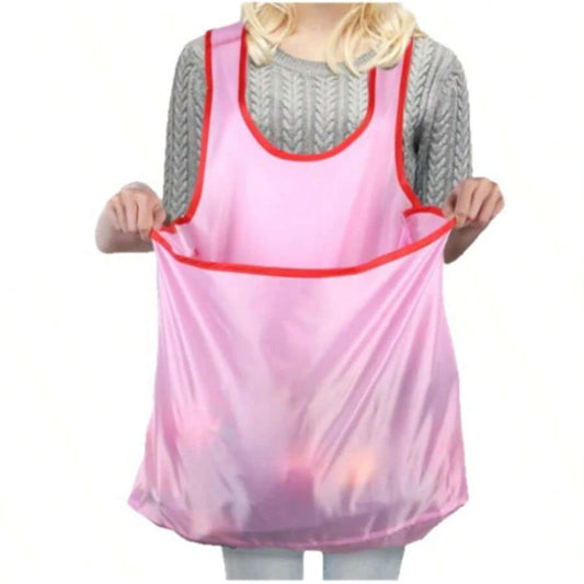Purilite Select | Sleeveless Laundry Apron | Women Portable Cross Design | Waterproof Clothes Organizer Bib