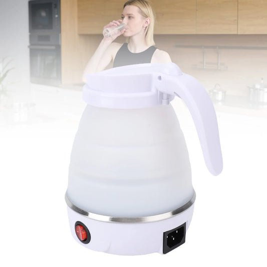 Purilite Select Travel Electric Kettle 600W Foldable 600ml | Portable Fast Boil Kettle | Silicone Collapsible Water Boiler | Camping & Home Use