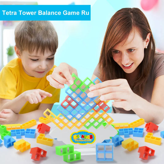 Purilite Select 16–64PCS Building Block Tetra Tower Game