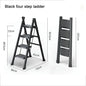 Purilite Select Folding Lightweight Step Ladder | Portable Kitchen Step Stool | Anti-Slip Pedal Ladder for Adults | Multi-Functional Closet Stool