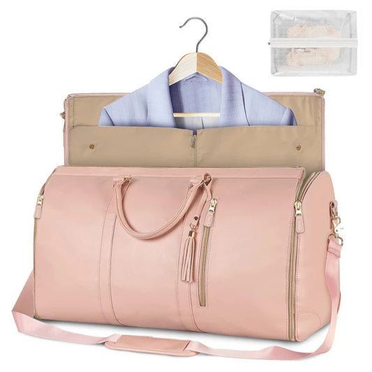 Purilite Select Foldable PU Leather Womens Travel Duffel Bag