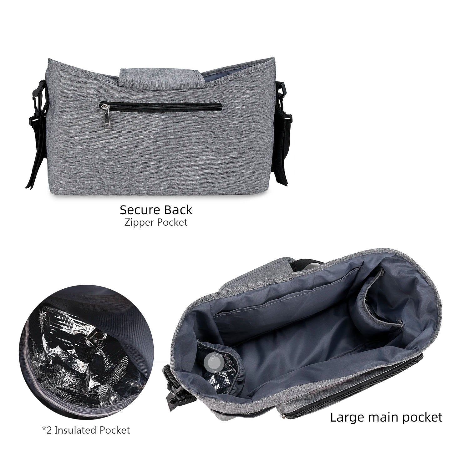 Purilite Select Small Diaper Bag Stroller Organizer
