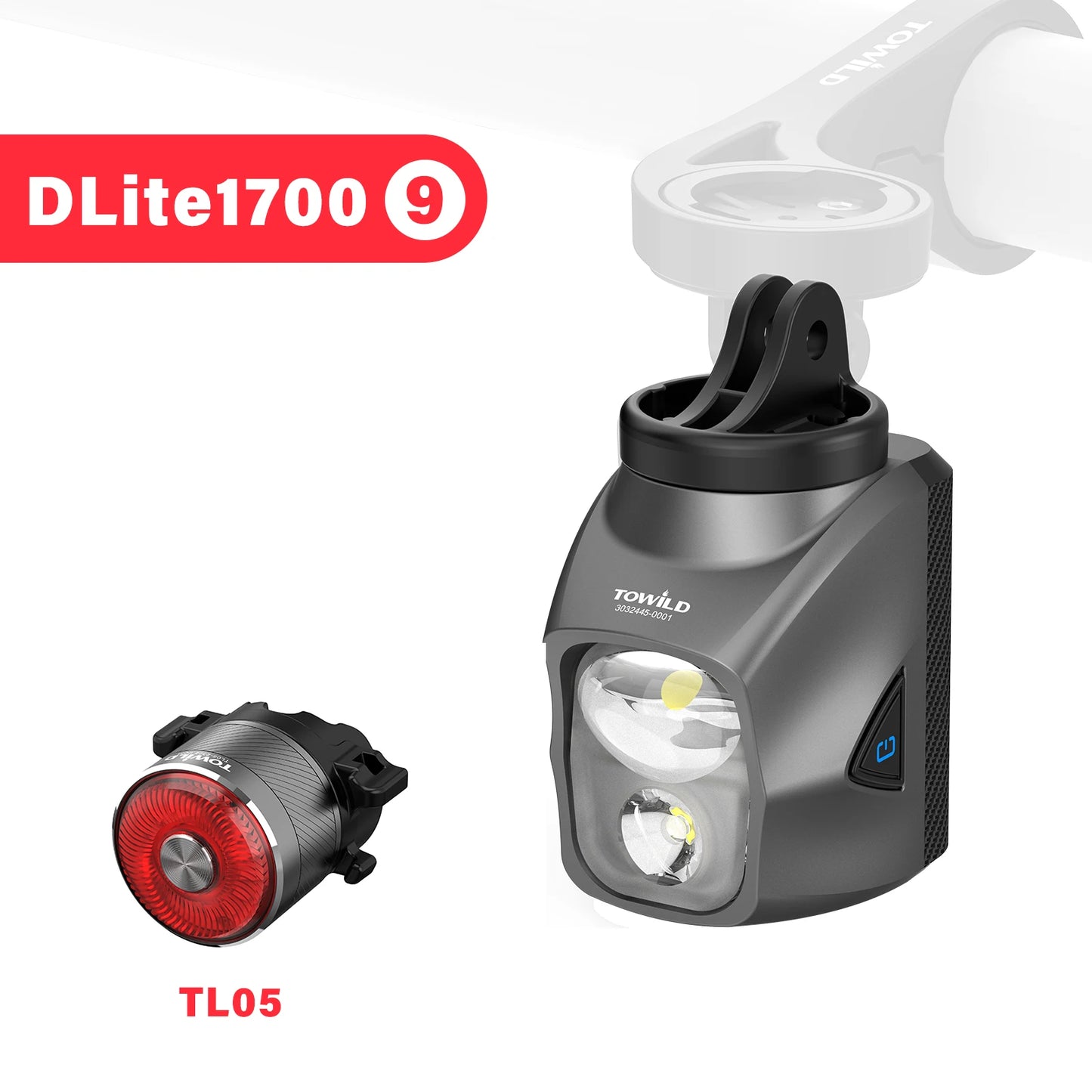 Purilite Select DL1200S/DL1700 Bicycle Light With Cut-Off Line Beam