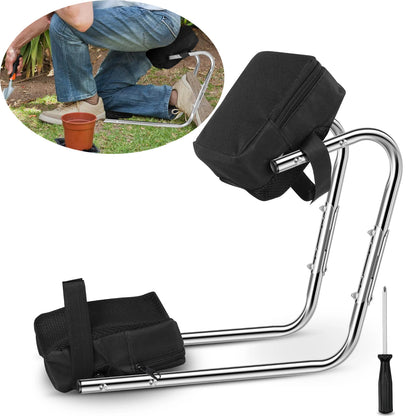 Purilite Select Garden Kneeler Seat Aluminum Alloy | Ergonomic Gardening Knee Support | Wear-Resistant Kneeling Cushion