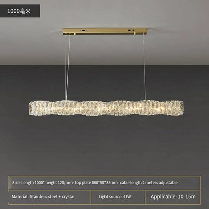 Purilite Select Modern Crystal Pendant Chandelier