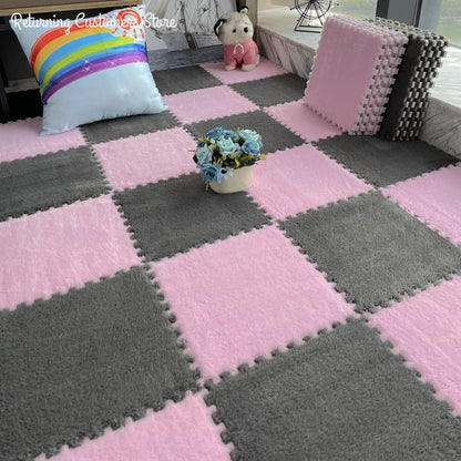 Purilite Select 30x30CM Soft Plush Children Kids Rug Play Mat
