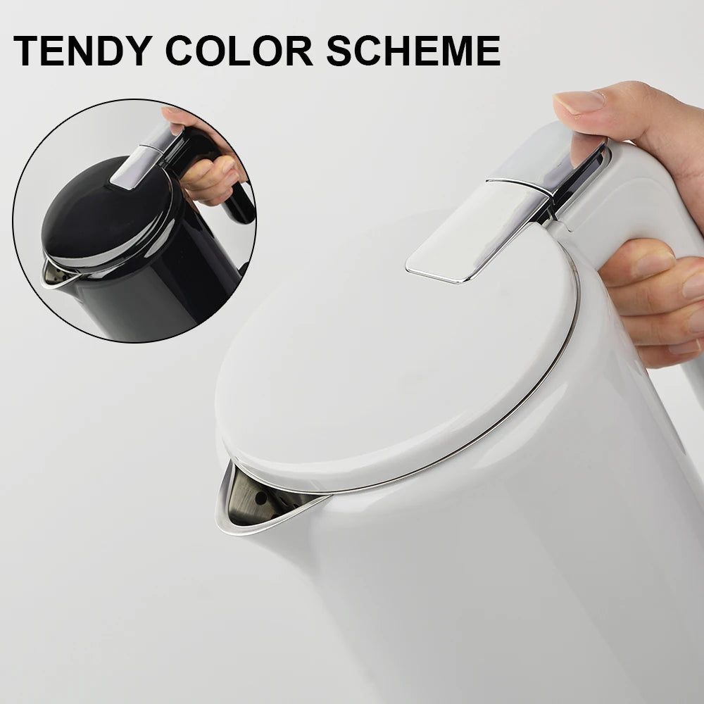 Purilite Select 2.0L 304 Stainless Steel Electric Kettle | Double-Layer Anti-Scald Fast Boiling Water Boiler