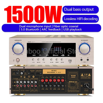 Purilite Select 1500W High Power 5.1 Professional Sound Amplifier